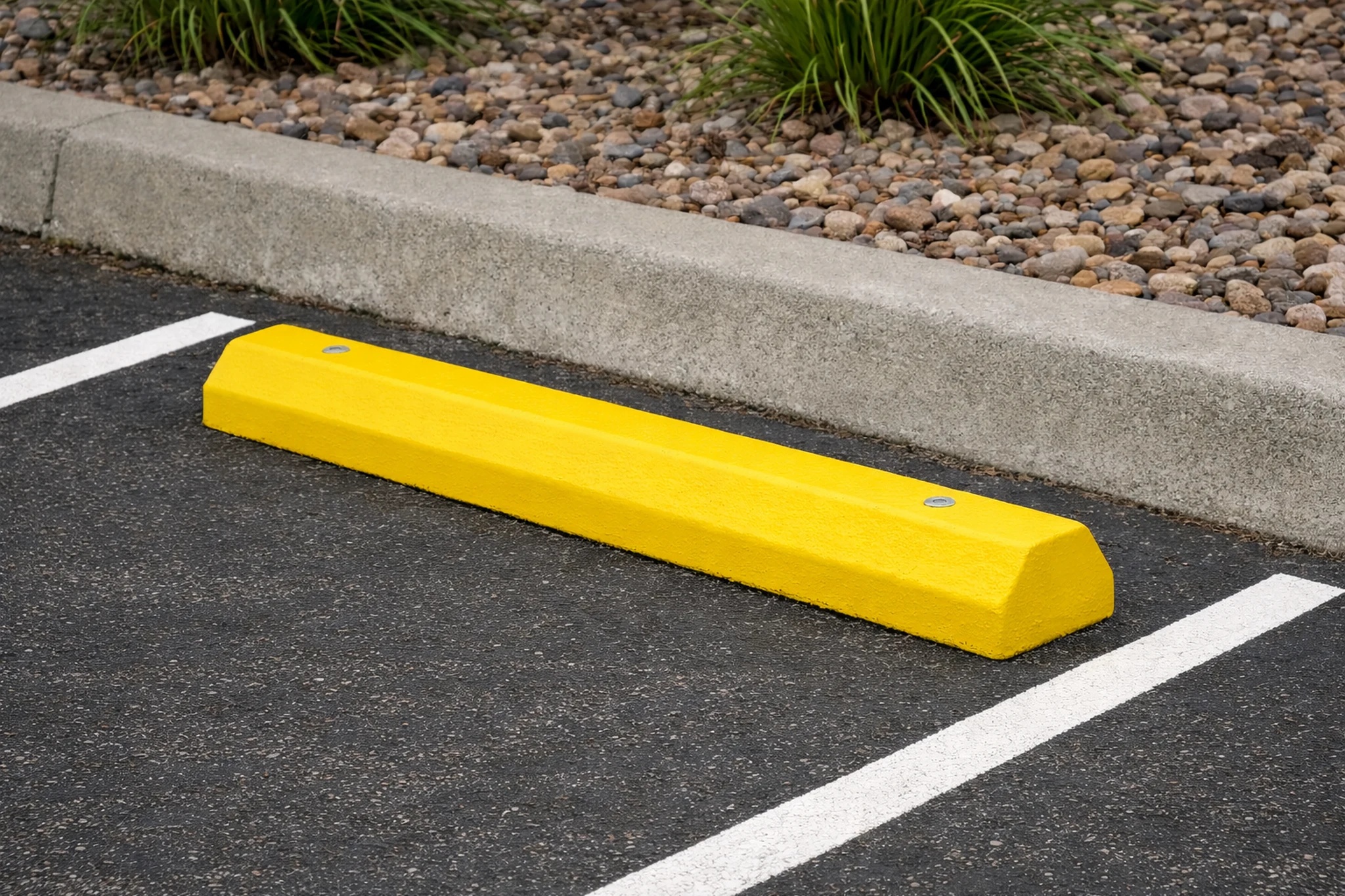 curb and wheel stop painting